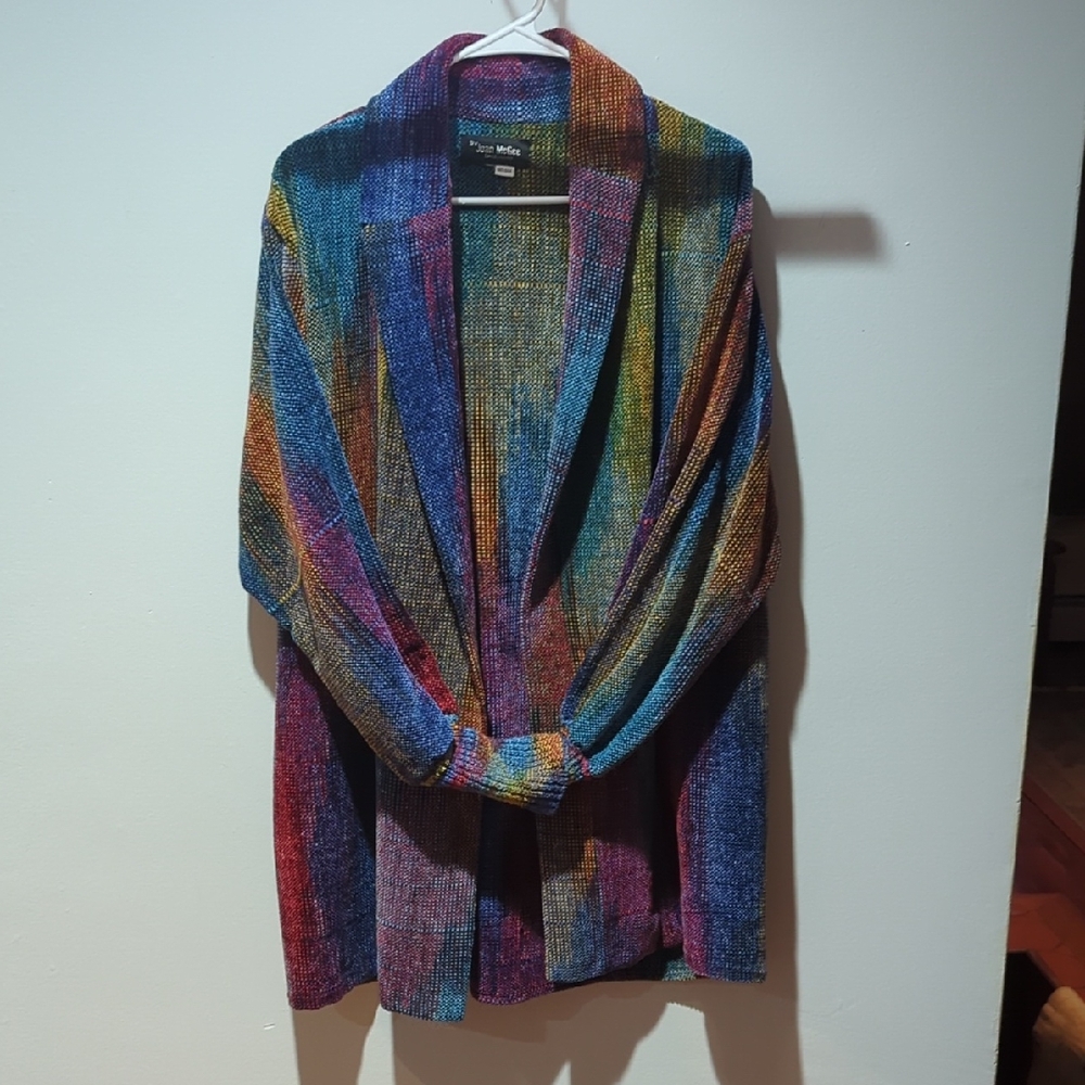 JOAN McGEE HANDWOVEN SILK Multicolor Women's Cardigan by Missoni